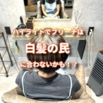 よくよく考えたら白髪革命でブリーチハイライトをしなくてもいいやり方を見つけた！