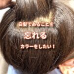 白髪染めでもっと透明感を出して白髪であることを忘れるようなカラーをしたい！