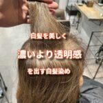 白髪を美しく見せるために濃い色味より透明感のある色味をチョイスしよう