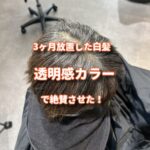 棒投げ北口選手の失意の中、元気付けるには透明感のある白髪カラーをするしかない