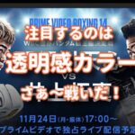 那須川天心VS井上拓真の注目の戦いと注目している透明感カラー