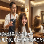 圧倒的な結果で心を動かす！くせ毛の民を救う専門職のこだわり