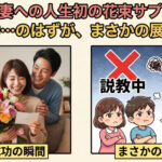 【悲報】妻への人生初の花サプライズは大成功…のはずが、まさかの展開に！