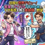 未来のアイドルTOWA君とくせ毛民を救う美容師の野望